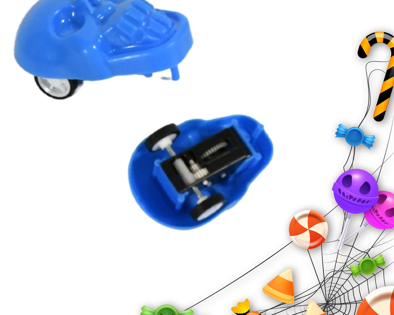 Pull Back Skull Toy, Small DIY Pull Back Skull Toy For Kids