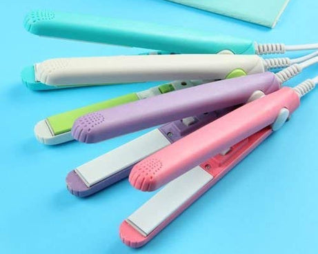 Beauty and Personal Care Professional Ceramic Plate Mini Hair Styler Straightener and Curler