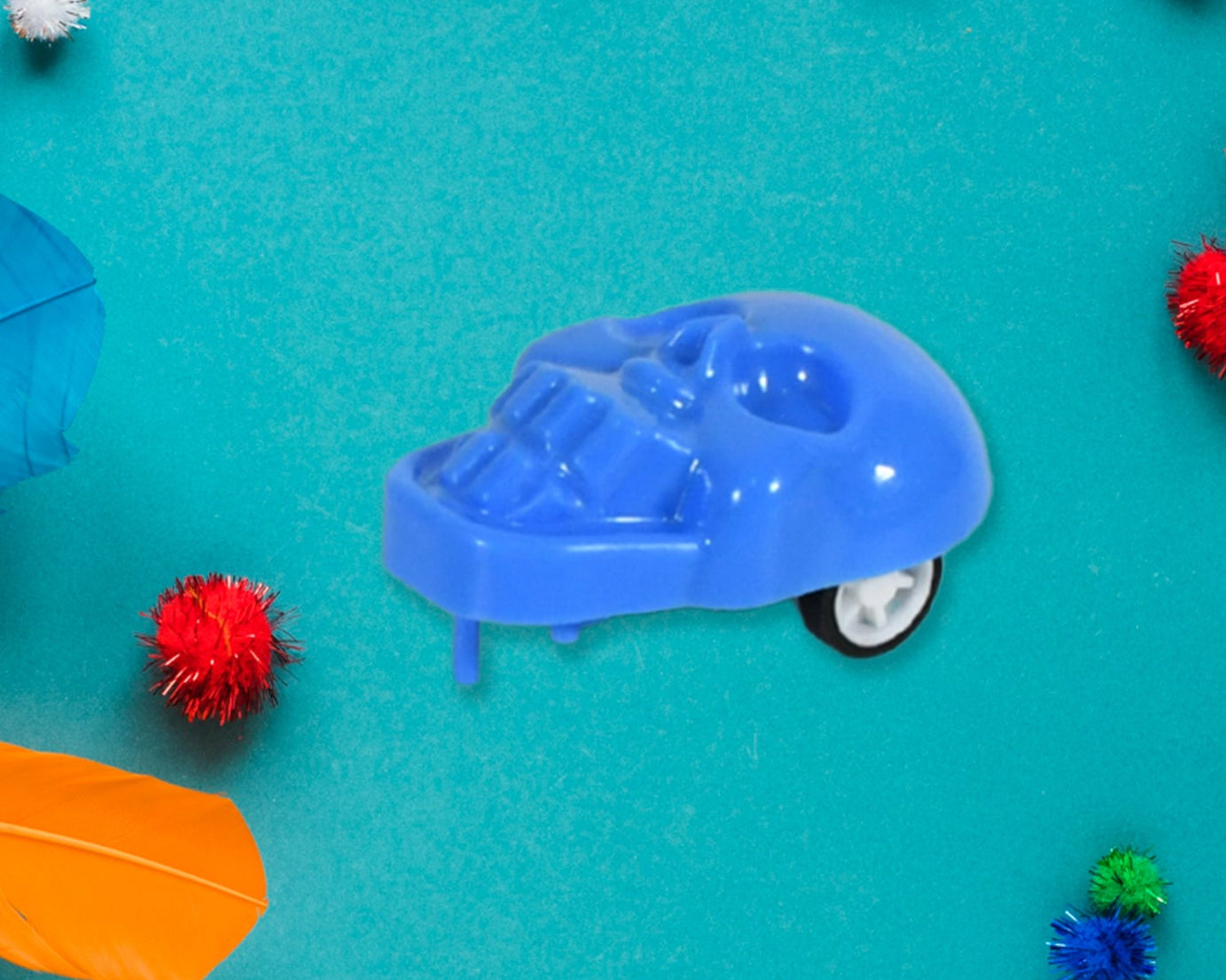 Pull Back Skull Toy, Small DIY Pull Back Skull Toy For Kids (30 Pc Set)