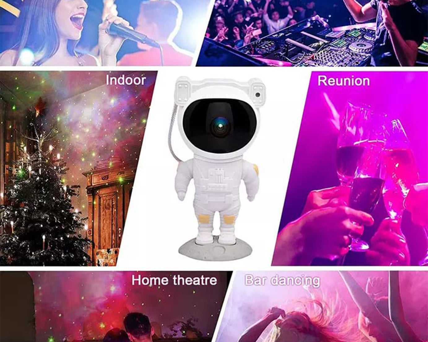 Robot Sky Space Stars Light Astronaut Galaxy Projector, Night lamp, Bedroom, Kids, Projector, Remote Control, Star Projector Will Take Children's to Explore The Vast Starry Sky for Adults, raksha bandhan, Diwali Gift