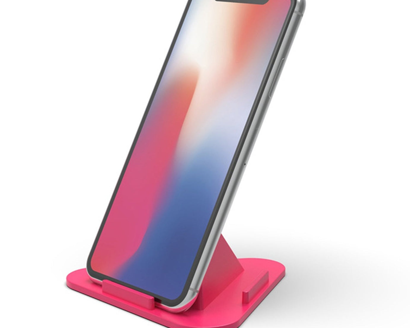 Pyramid mobile stand, adjustable angles, for convenience.