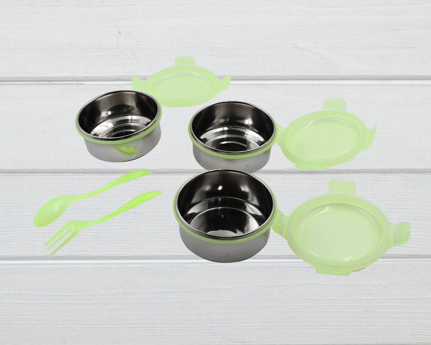 AIRTIGHT & LEAK PROOF STAINLESS STEEL CONTAINER MULTI COMPARTMENT LUNCH BOX CARRY TO ALL TYPE LUNCH IN LUNCH BOX & PREMIUM QUALITY LUNCH BOX IDEAL FOR OFFICE , SCHOOL KIDS & TRAVELLING IDEAL (3 Different Lunch Box)