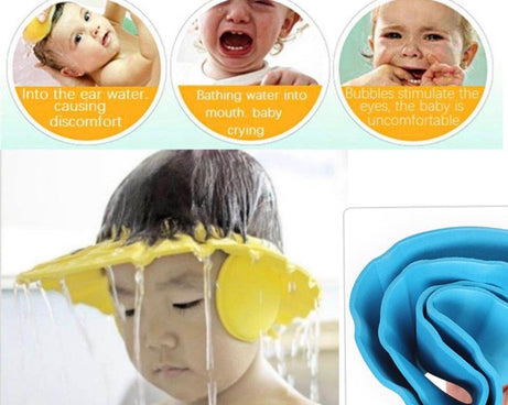 0378 Adjustable Safe Soft Baby Shower cap Cartnow Technologies