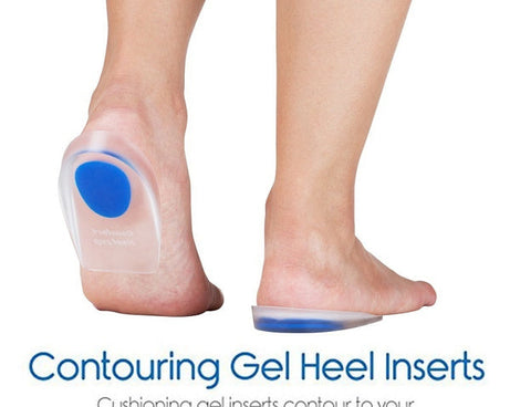 Adjustable heel cups for comfort and pain management.
