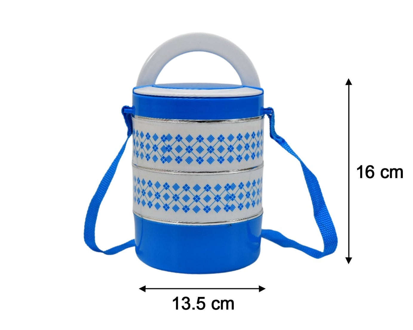 3-container adjustable tiffin set.