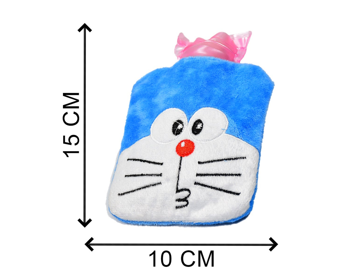 Doremon-themed hot water bag for cramps and warmth