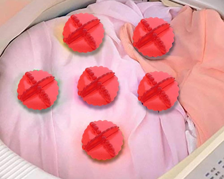 Detergent-free washing balls for laundry.