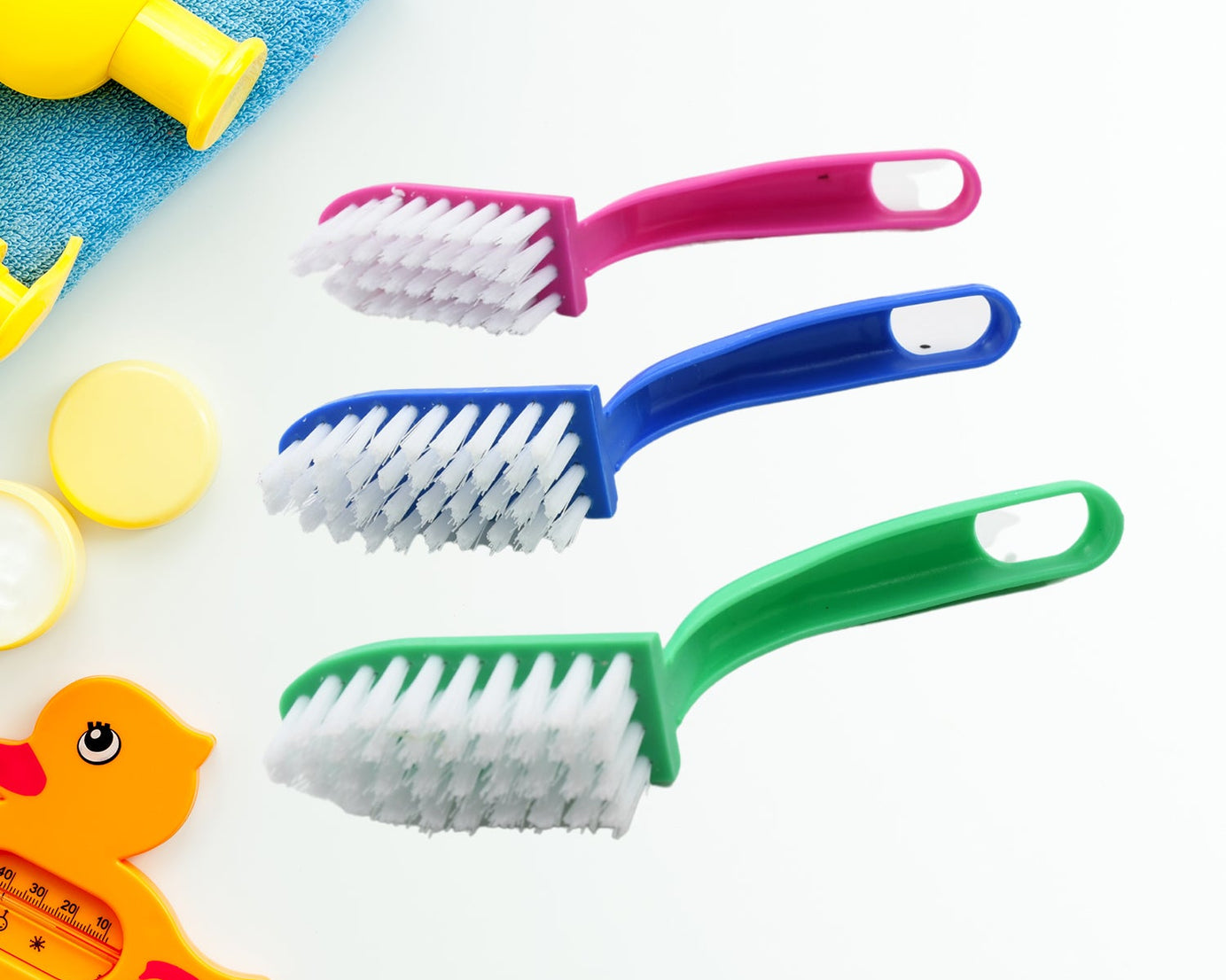 Multi-Purpose Kitchen Cleaning Brushes - Fish Cleaning Vegetable Cleaning Tool Cleaner Utensils Fruit Cleaning 3 Piece