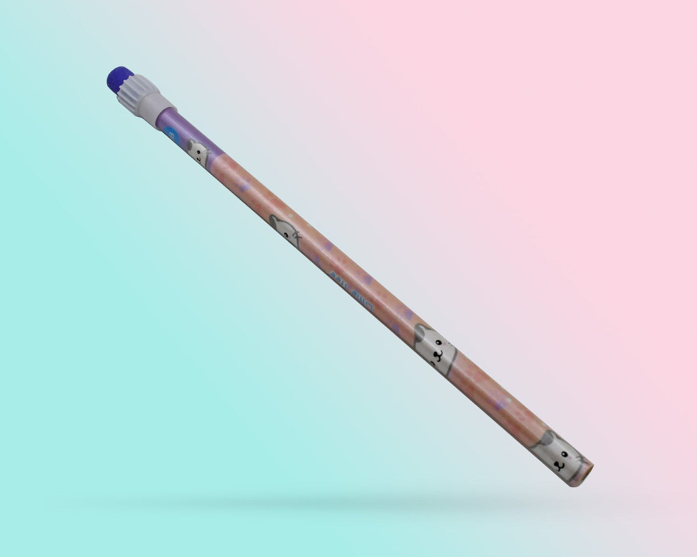 Cute Rabbit Bear Drawing Graphite Writing Pencil Set with Pencil Sharpener & Eraser, Pencil and Eraser Set with Eraser for Kids, for Girls, Fancy School Stationary, Birthday Party Return Gift (14 Pc Set)