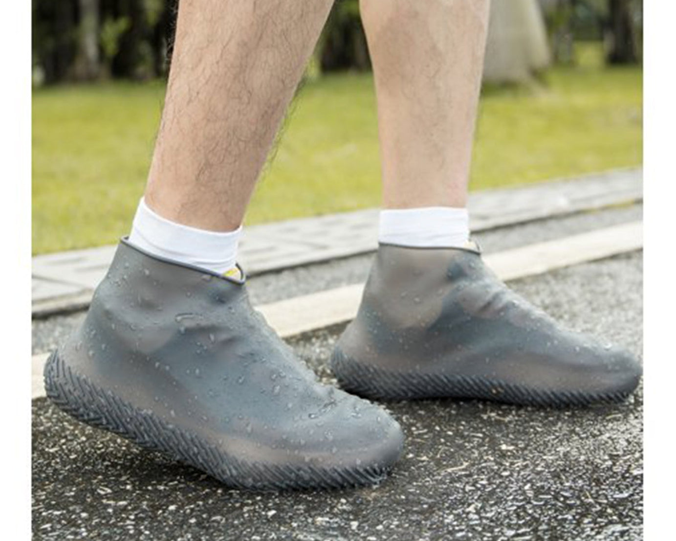 Grey waterproof boot cover