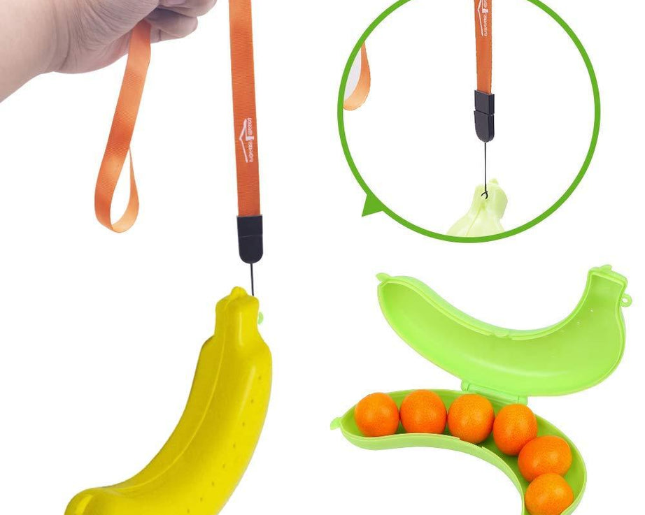 Banana lunch box, yellow, durable and fun.