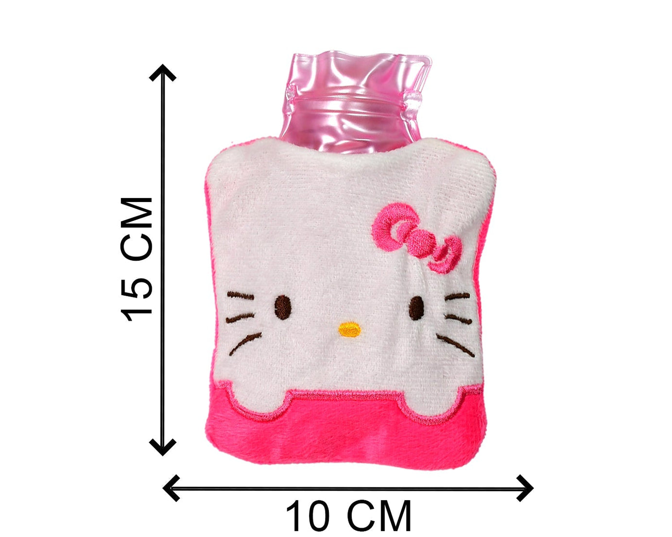 6520 Pink Hello Kitty small Hot Water Bag with Cover for Pain Relief, Neck, Shoulder Pain and Hand, Feet Warmer, Menstrual Cramps.