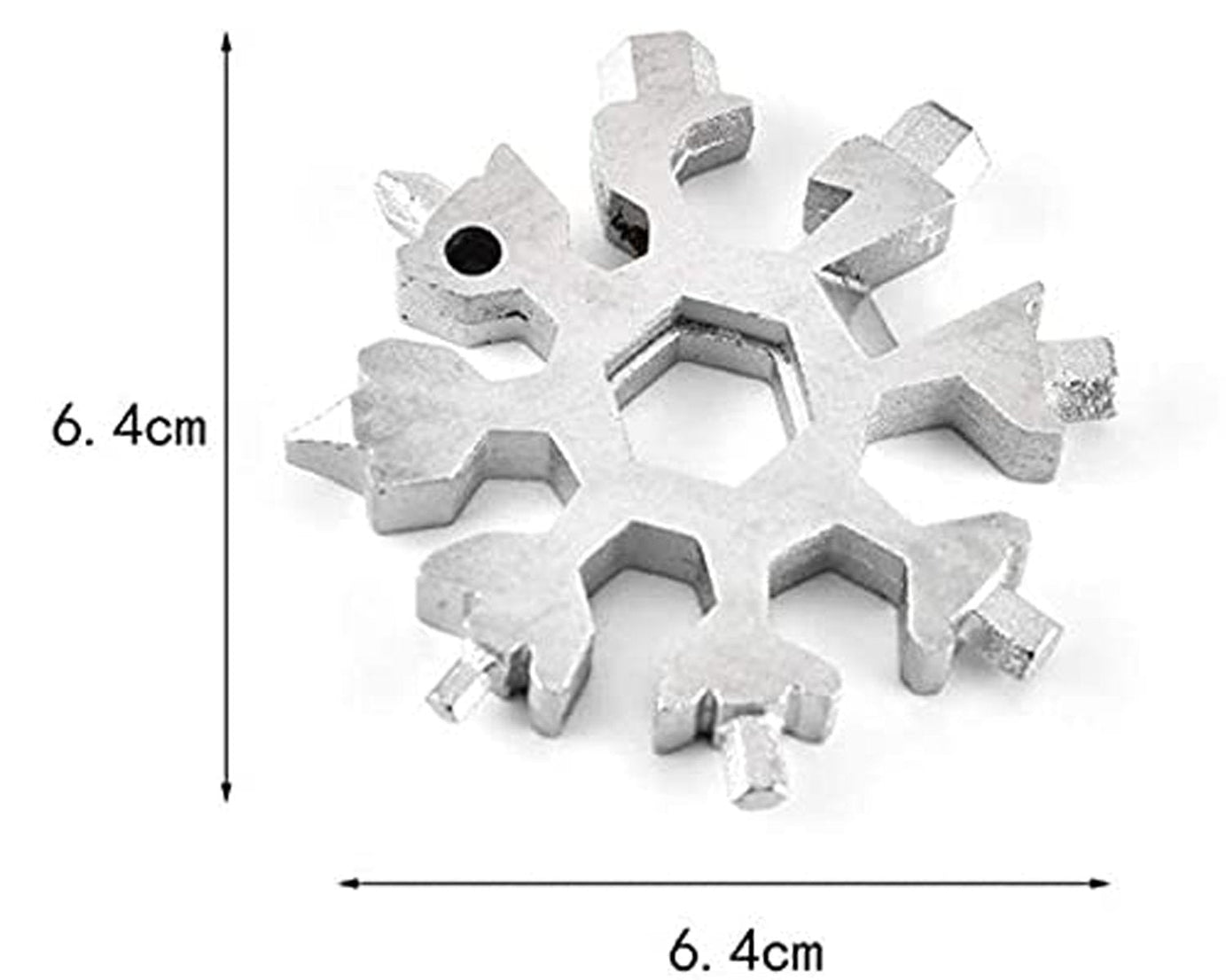 Durable & Portable 18 in 1 Snowflake Multi-Tool, Snowflake Bottle Opener Flat Phillips Screwdriver Kit Wrench