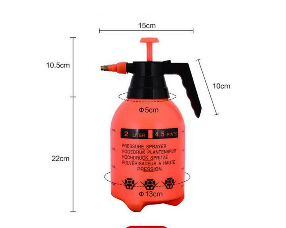 Hand-held garden sprayer with pump
