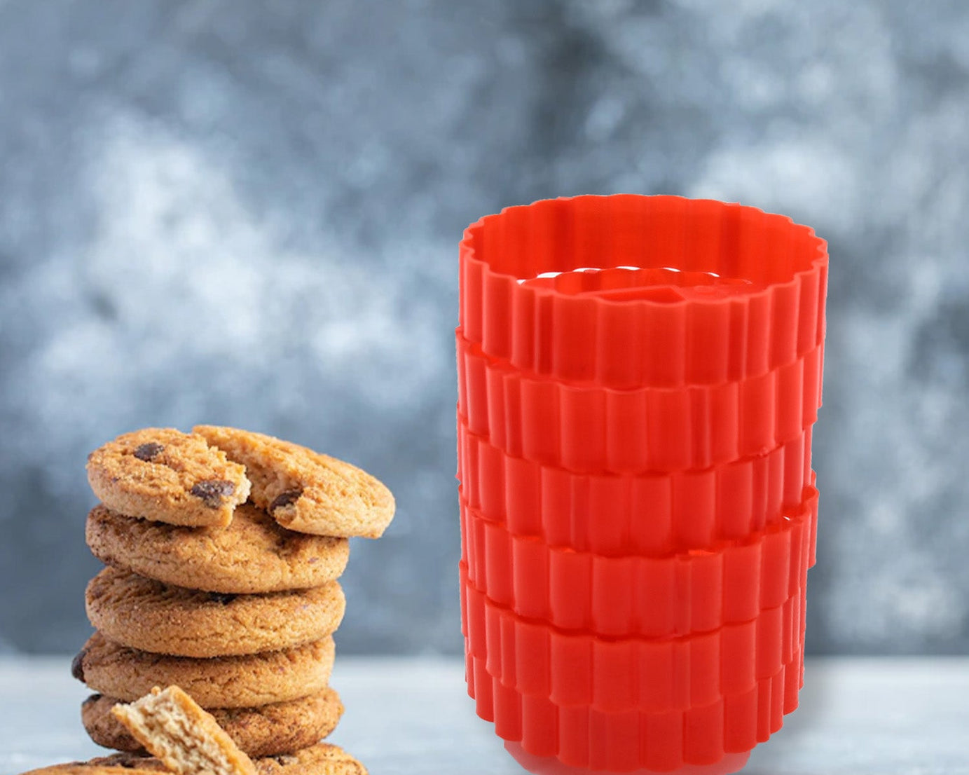 Cookie Cutters Set Plastic Easter Biscuit Cutting Tool for DIY Cake Decoration Fondant Biscuit Cookie Pastry Sandwich (6 Pc Set )