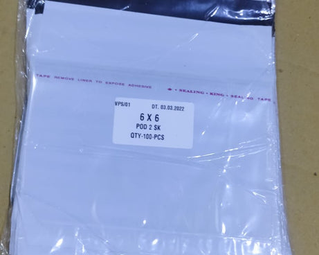 Detailed view of the courier bag's seal and design, emphasizing its tamper-proof functionality