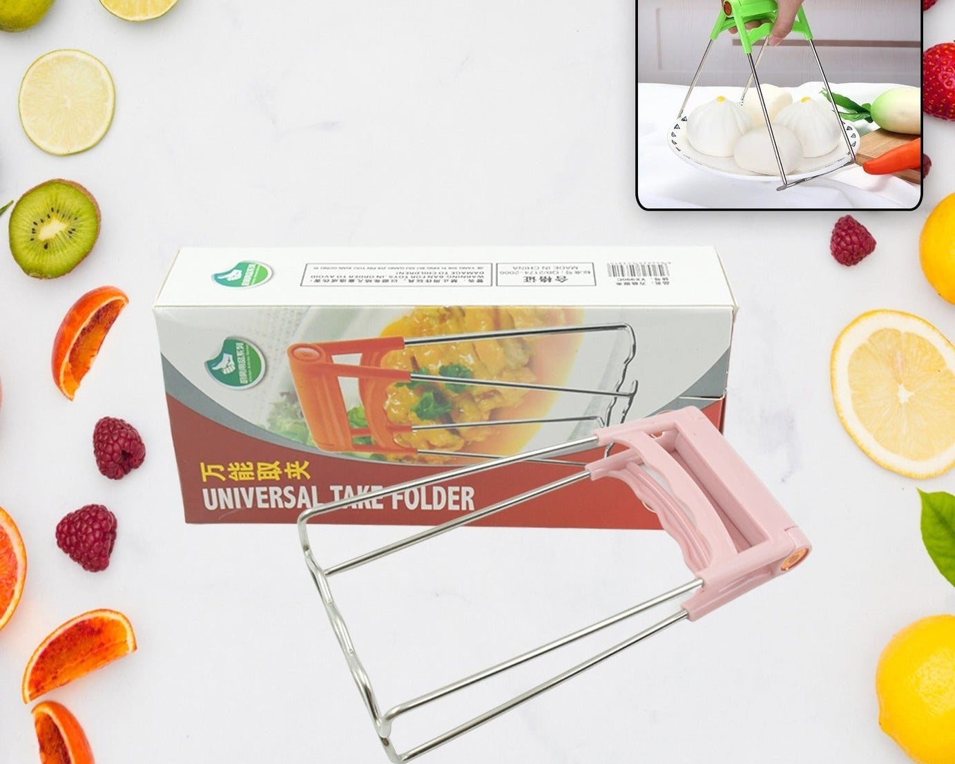 Kitchen Tongs, Bowls Clip Wear‑Resistant Bowls Plates Clip Lifter For Restaurants for Kitchen (1 Pc)