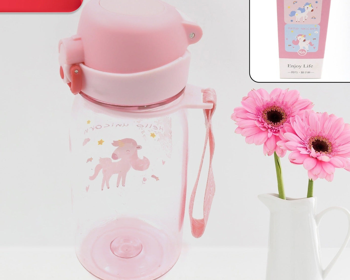 12557 400ML Capacity Plastic Water Bottle Animal Printed  | Office Bottle | Gym Bottle | Home | Kitchen | Leakproof and BPA Free Drinks Bottle | Water Drink Juice Bottle BPA Free Leak-Free Lightweight ( 400 ML )