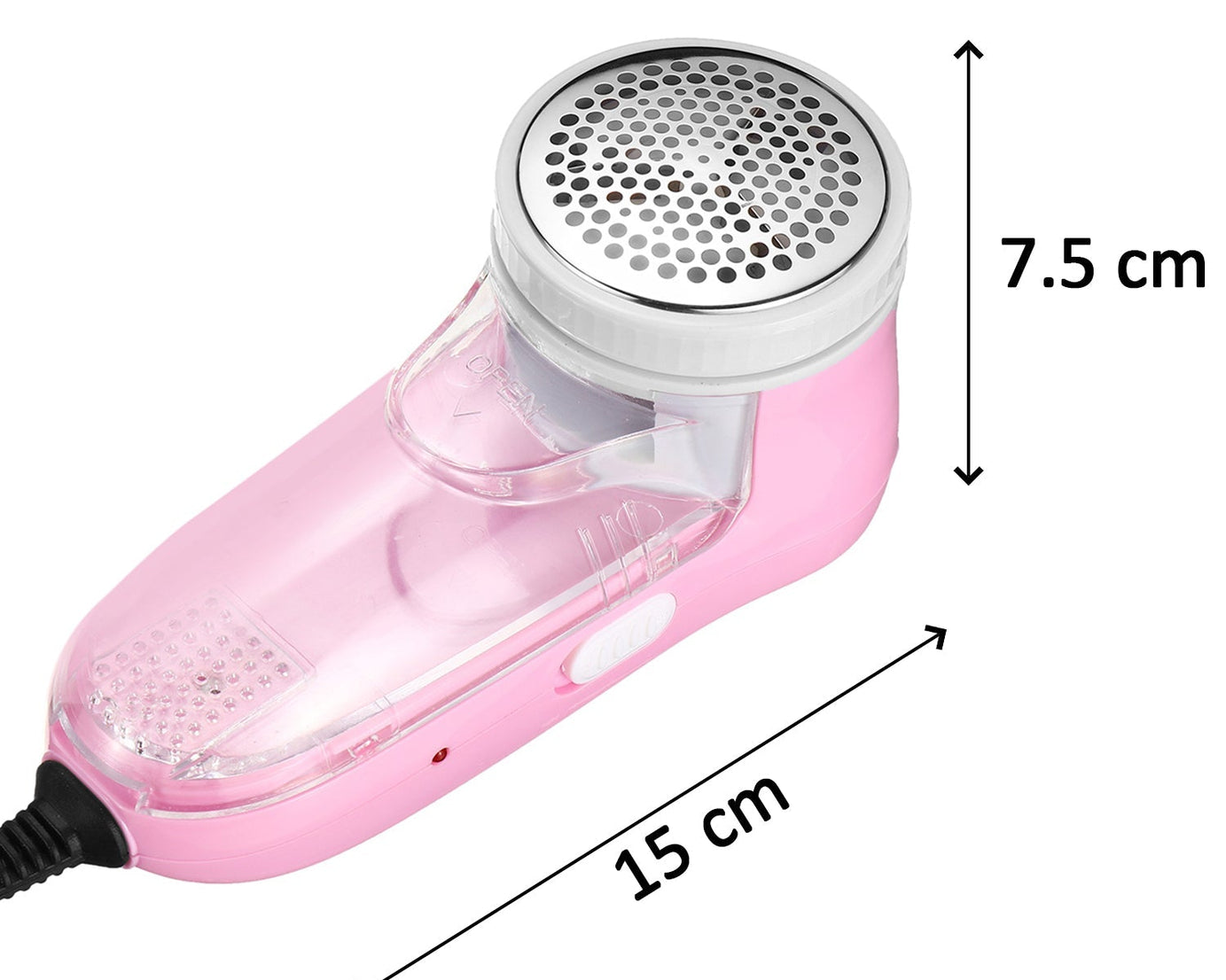 Lint remover for blankets and jackets, demonstrating its practical use for different fabrics