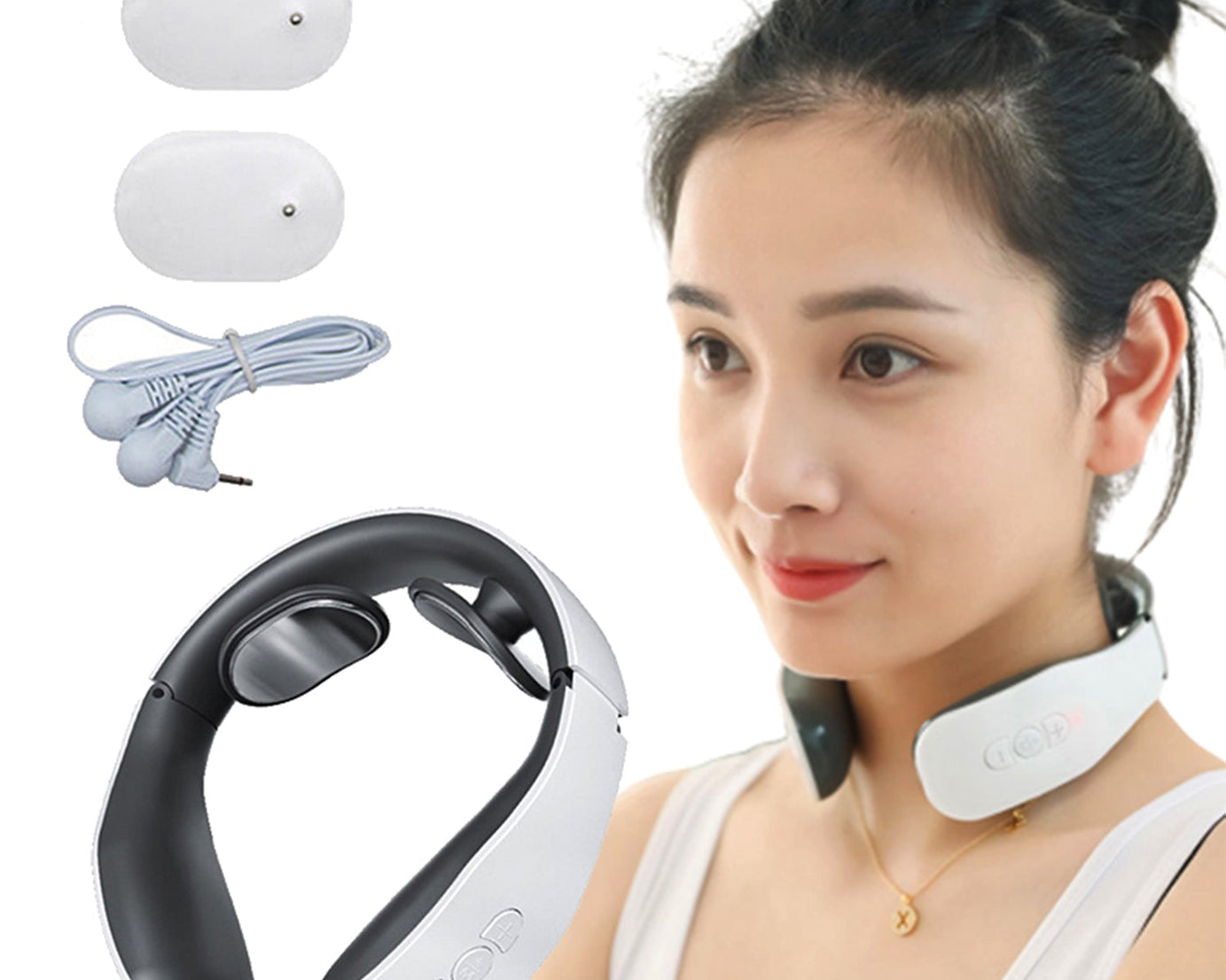 Electric neck massager for deep tissue pain relief and muscle relaxation
