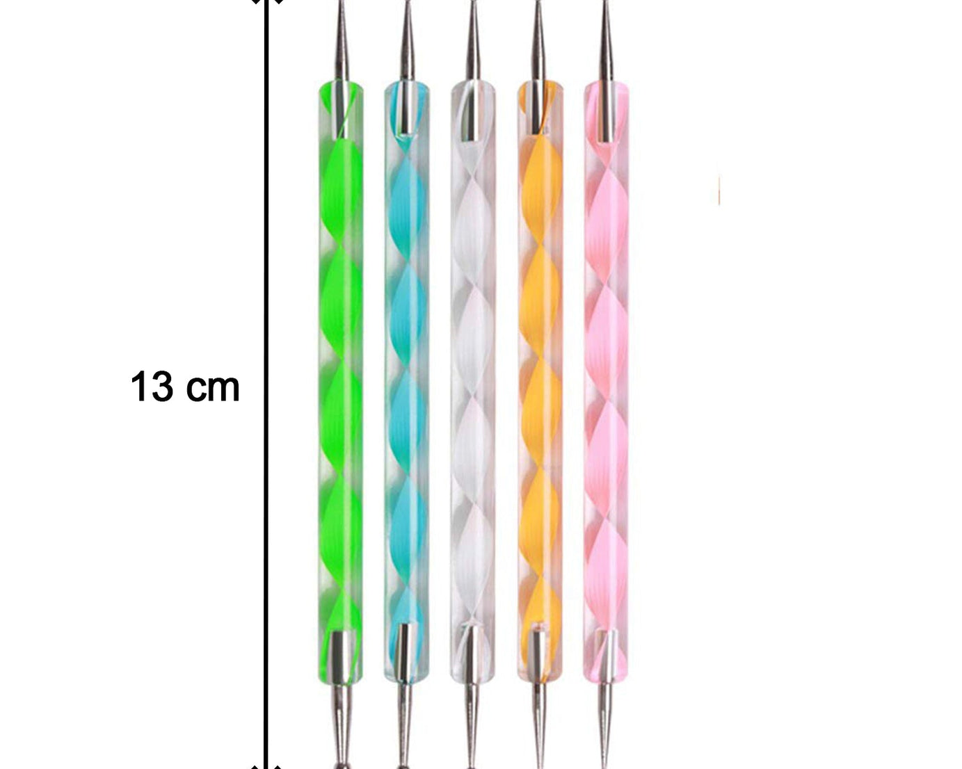 Nail Art Point Pen and Set Used by Women's for Their Fashion Purposes (Pack of 5Pcs)