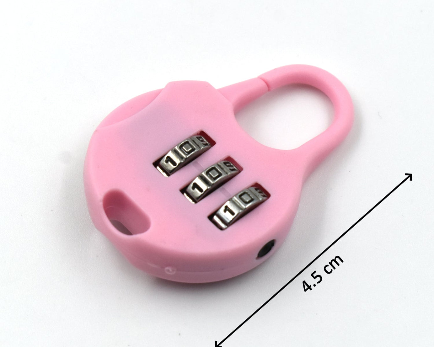 Secure 3 digit zipper lock designed for use in various security applications