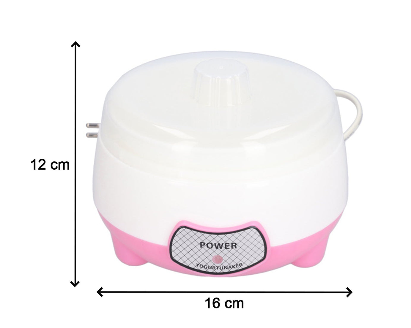 Compact electric yogurt maker for simple yogurt preparation in the kitchen.