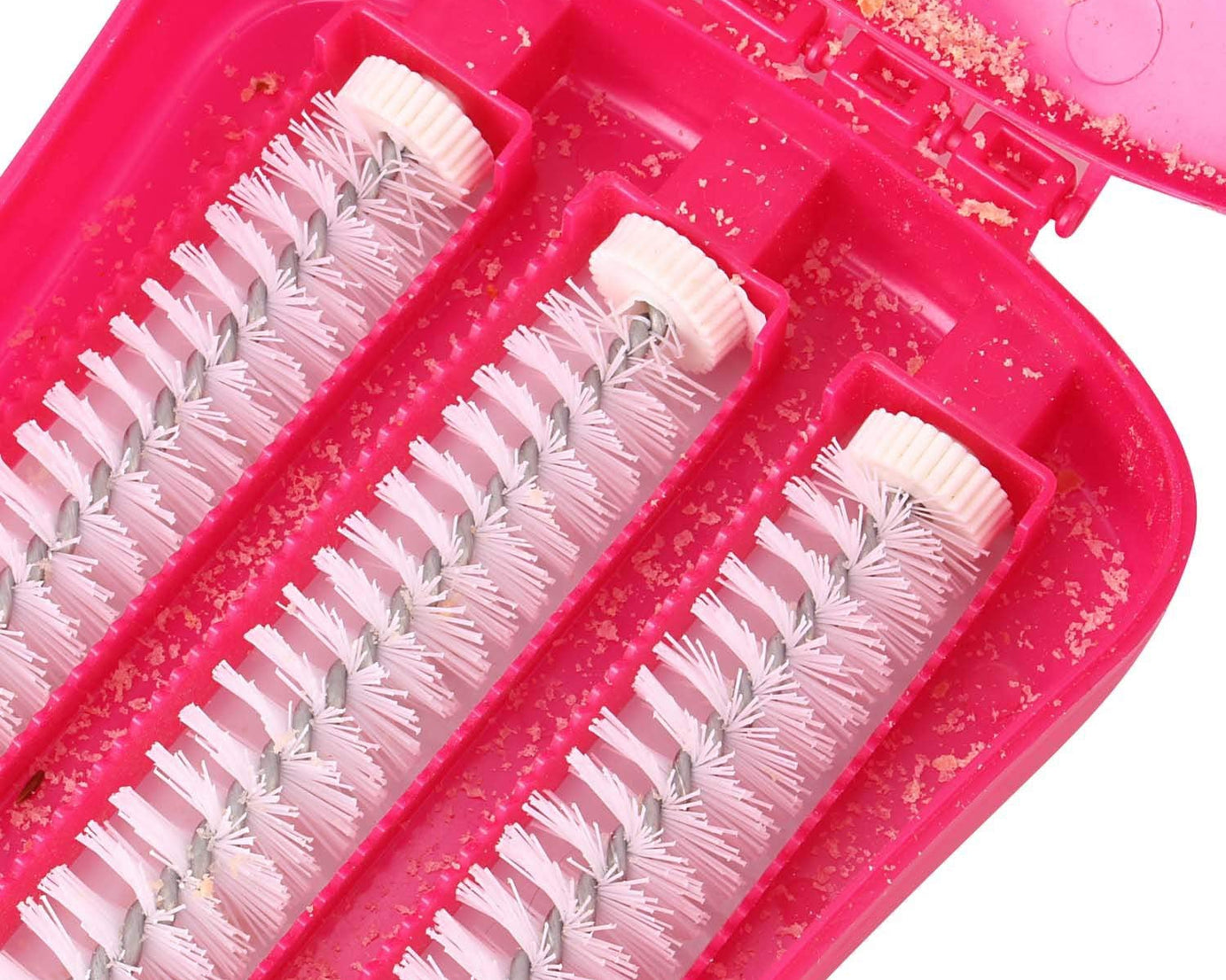 Plastic Handheld Carpet Roller Brush Cleaning with Dust Crumb Collector, Wet, and Dry Brush