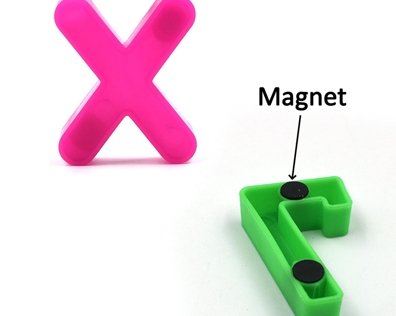 Set of magnetic number symbols for teaching and play.