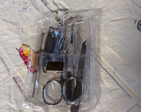 Professional Nail Clippers Kit - 5 Piece Manicure Set, Top Grade Stainless Steel Grooming Kit for Travel & Home