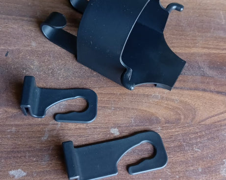 Car Headrest Backseat Organizer, 3 in 1 Automotive Cell Phone Drink cupholder Adapter with Headrest Hooks for Kids and Adults, Multifunctional Storage for Car Travel Accessories