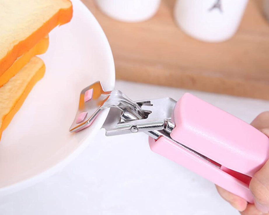 Hot Dish Plate Clip Stainless Steel Plate Tongs Bowl Clips Pan Dish Gripper Clips Hot Plate Bowls Clamp Holder Tong For Home, Kitchen