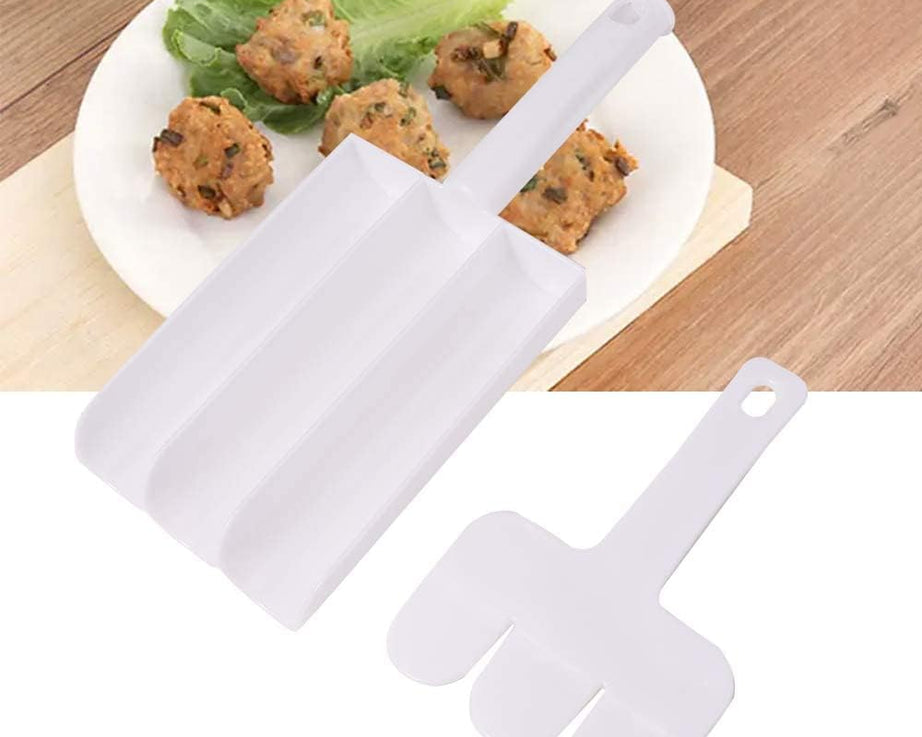 Small Multifunction Fritters Maker - Creative Fritters Scoop Multi-Function Ball Maker | Portable Maker for Making Cake Balls, Ice Cream Spoon, Doughnut, Hand Cutting Scoop(2pc Set)