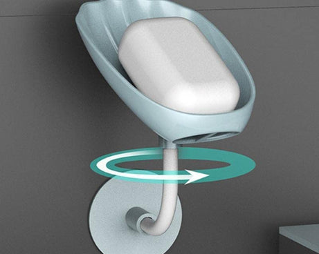 4006 Soap Dish Wall Mounted Soap Dish No-Drilling Soap Holder Self Draining Waterfall Soap Tray Bar Soap Holder for Shower / Bathroom Soap Holder for Shower Adjustable Removable Soap Holder