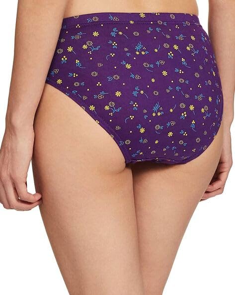 Women's Cotton Printed Panty Comfortable and Colorful Combo - Pack of 6 Multicolor Panties for Womens/Girls