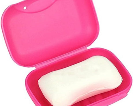 Travel Soap Case Box Plastic Soap Box With Cover Waterproof Leakproof Soap Dish For Bathroom & Travel Use (1Pc)
