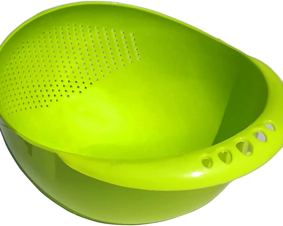 Virgin Rice Bowl Durable Plastic Strainer, Water Strainer | Vegetable & Fruits Washing Bowl