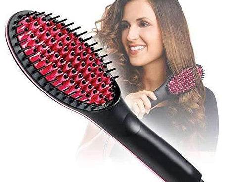 Ceramic hair straightener for smooth styling.