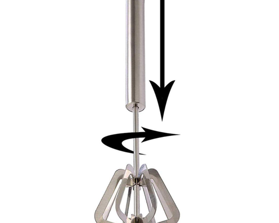 Manual hand blender with stainless steel body