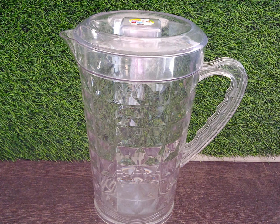 3692  Mocktail Pet Jug  Plastic Jug With lid, Drinking Beverage Jag, Transparent Tableware  Reusable BPA Free, Plastic Water jug for Home use, Perfect for Home, Restaurants