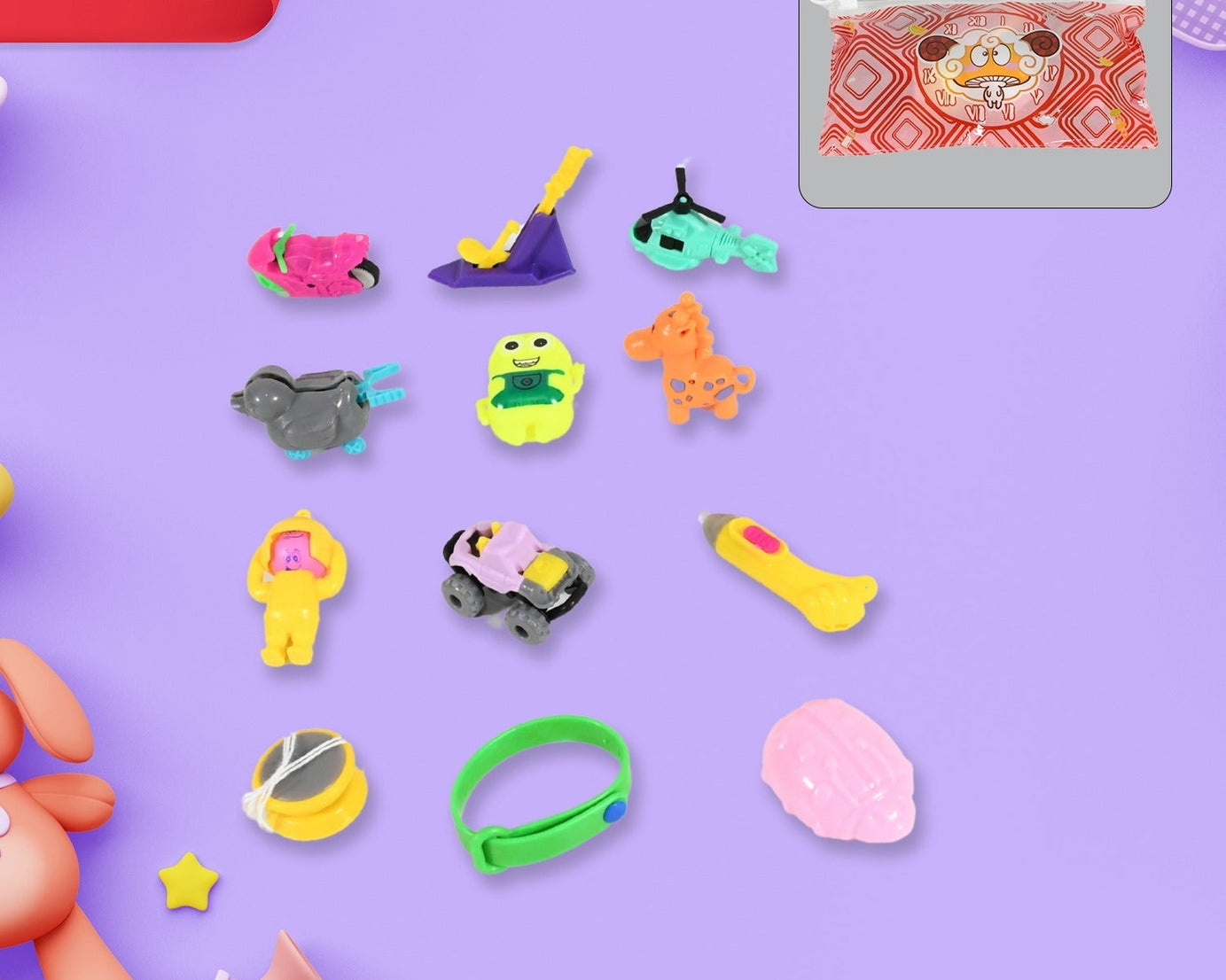 12 in 1 toy for kids, 10 different and small toys for kids to play with curiosity