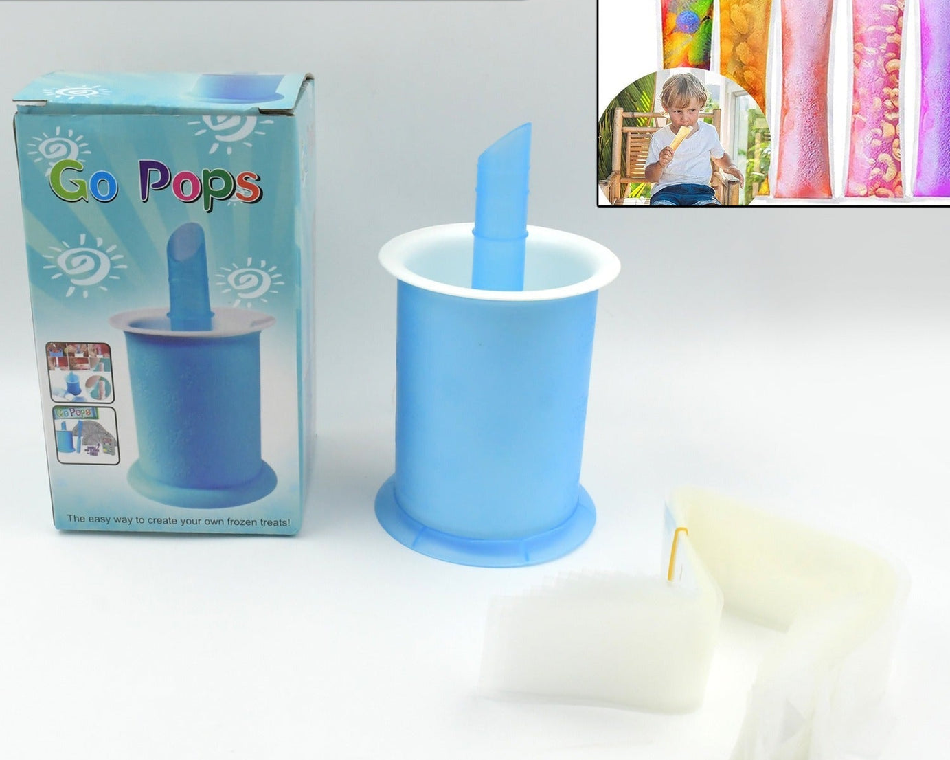 Homemade Popsicle Maker Manual Ice Cream Machine With Approx 20 Pcs Packing Bag Popsicle Mold Convenient Maker Manual Ice Cream Machine For Kids Adults DIY, Reusable