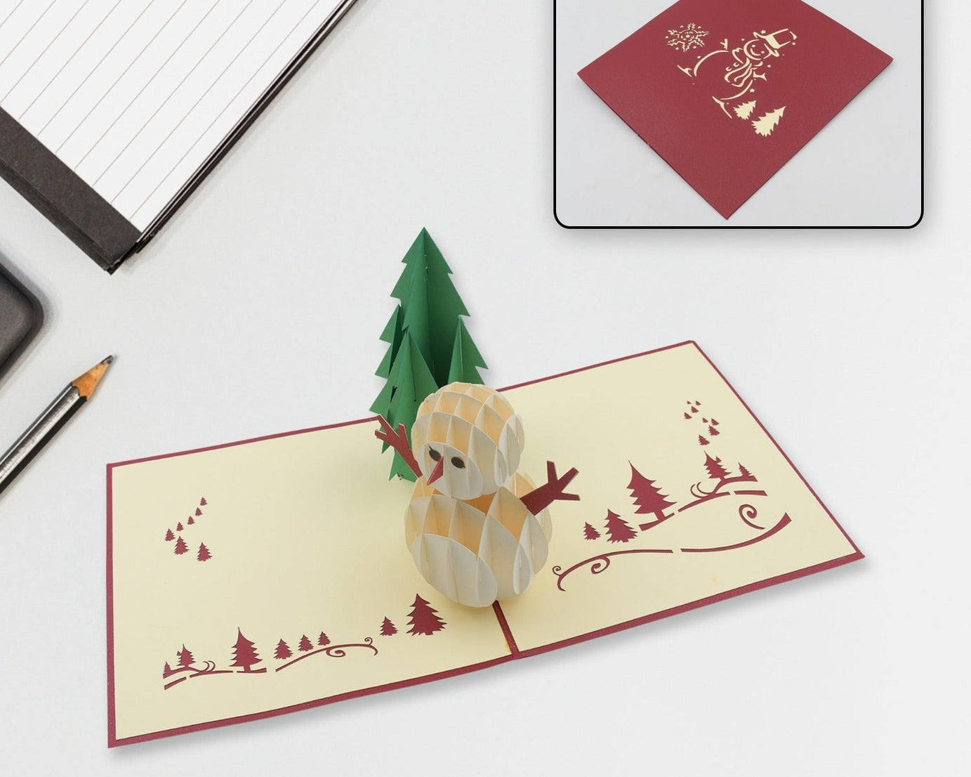 3D Pop-Up Greeting Card (1 Pc): Birthday, Love, Christmas