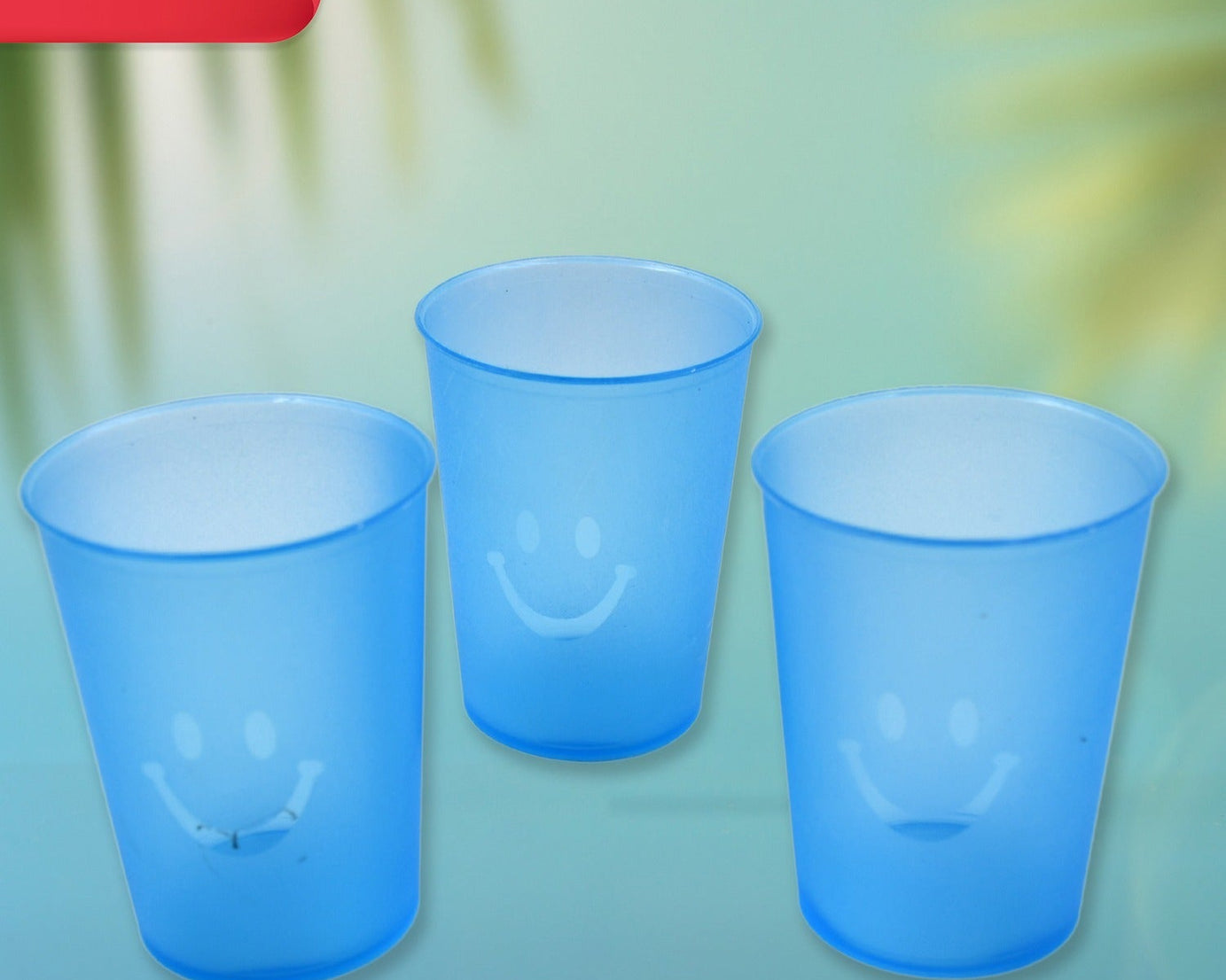 Plastic Tumblers Lightweight Cups / Glass Reusable Drinking Cups Restaurant Cups Dishwasher Safe Beverage Tumblers Glasses for Kitchen Water Transparent Glasses 3 pc Set