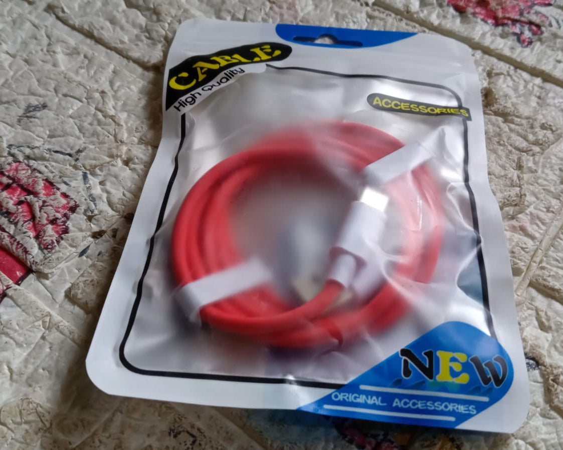 Unique Type C Dash Charging USB Data Cable | Fast Charging Cable | Data Transfer Cable For All C Type Mobile Use