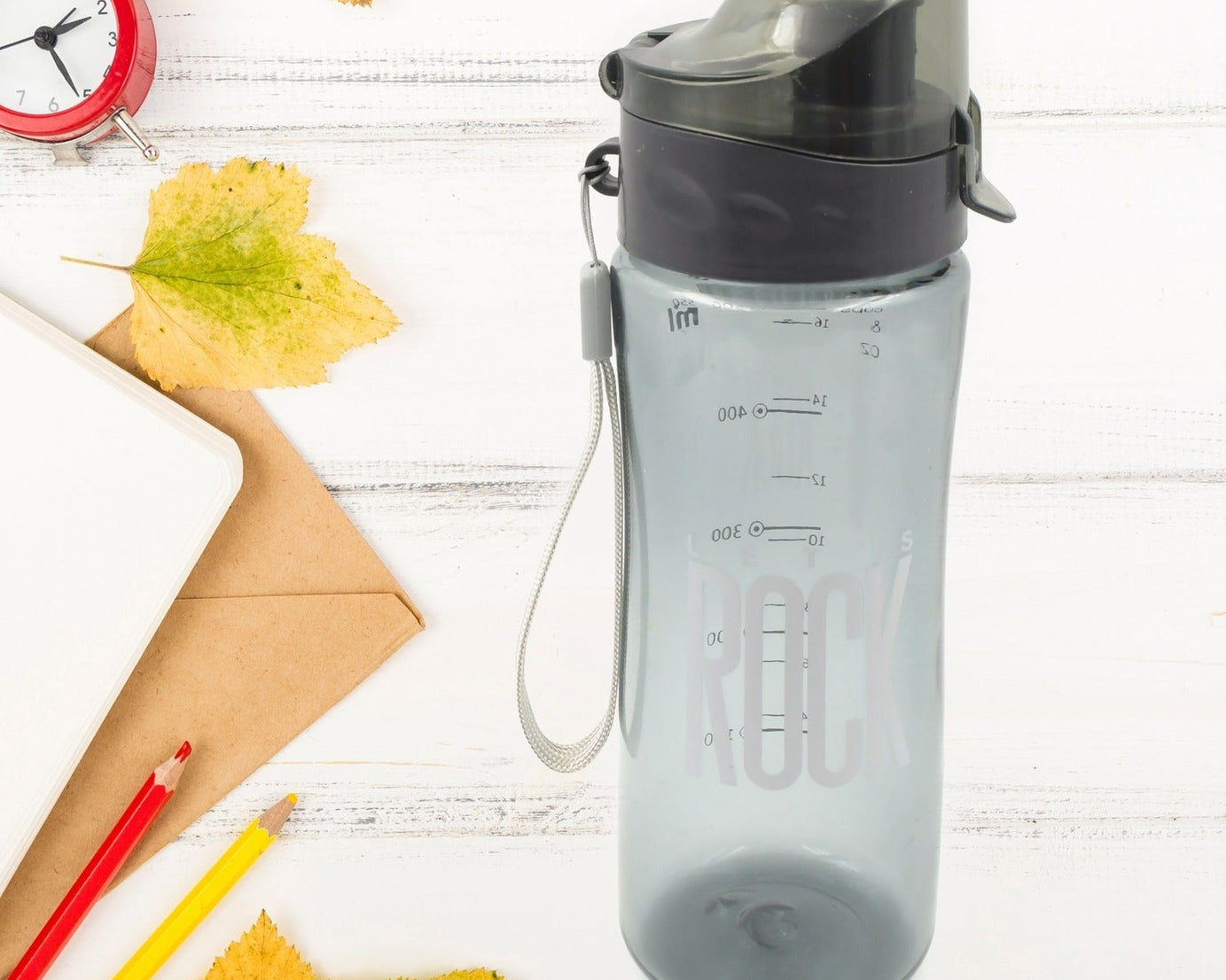 7330 Plastic water bottle Outdoor Sport Bottle With Carry Case, leak proof BPA-free for travel cold and hot water Plastic water bottle with daily water intake for gym and children, Home, Travel, Office Use (1 pc )