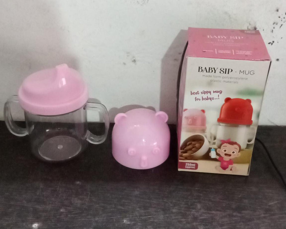 Baby Milk Mug Sippy Cup Baby Mug, Leakproof, Mug For Kids Lightweight, Nursing, Dishwasher Safe Mug (250 Ml / 1 Pc)