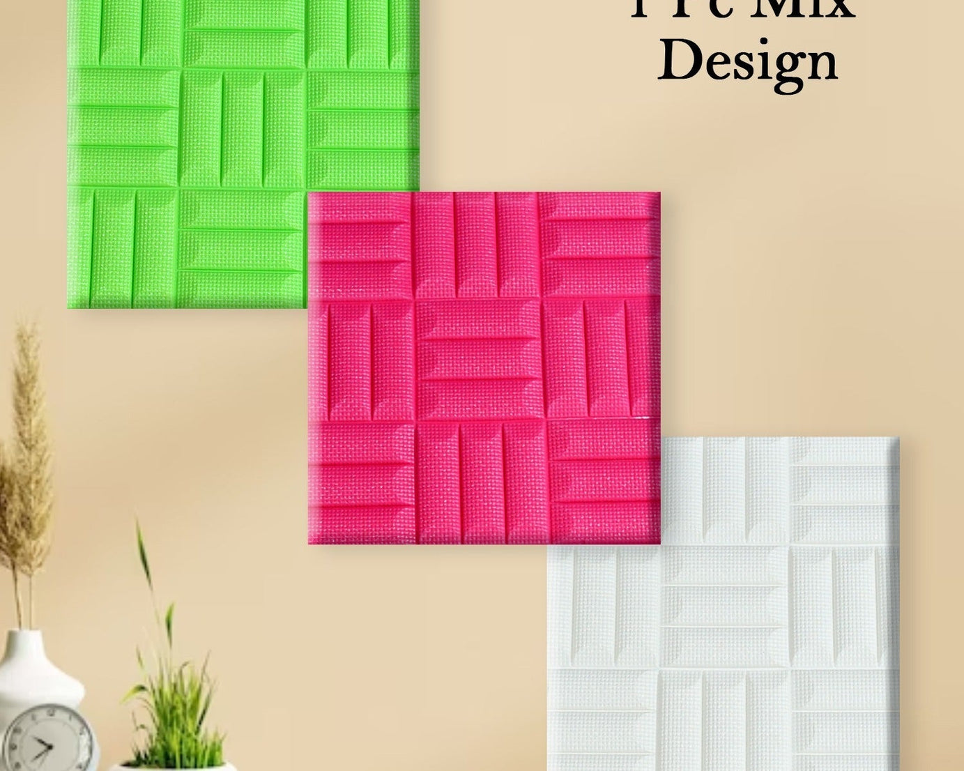 Design Wallpaper 3D Foam Wallpaper Sticker Panels I Ceiling Wallpaper For Living Room Bedroom I Furniture, Door I Foam Tiles