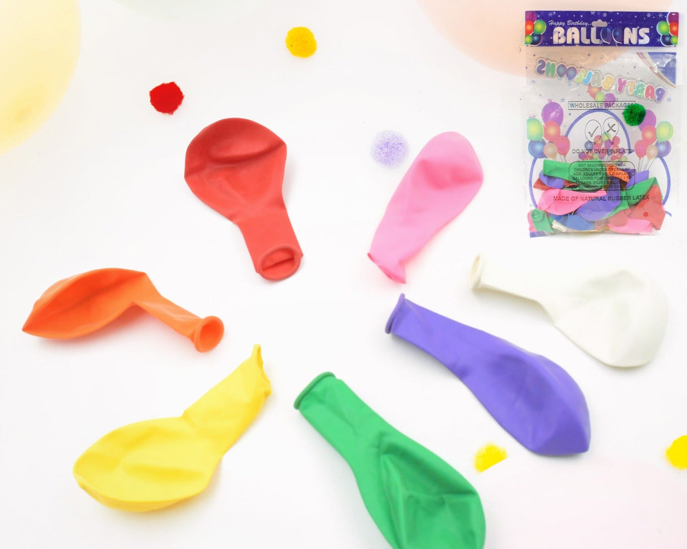 Balloons Kinds of Latex Balloons for Birthday / Anniversary / Valentine's / Wedding / Engagement Party Decoration Birthday Decoration Items for Kids Multicolor (24 Pcs Set)