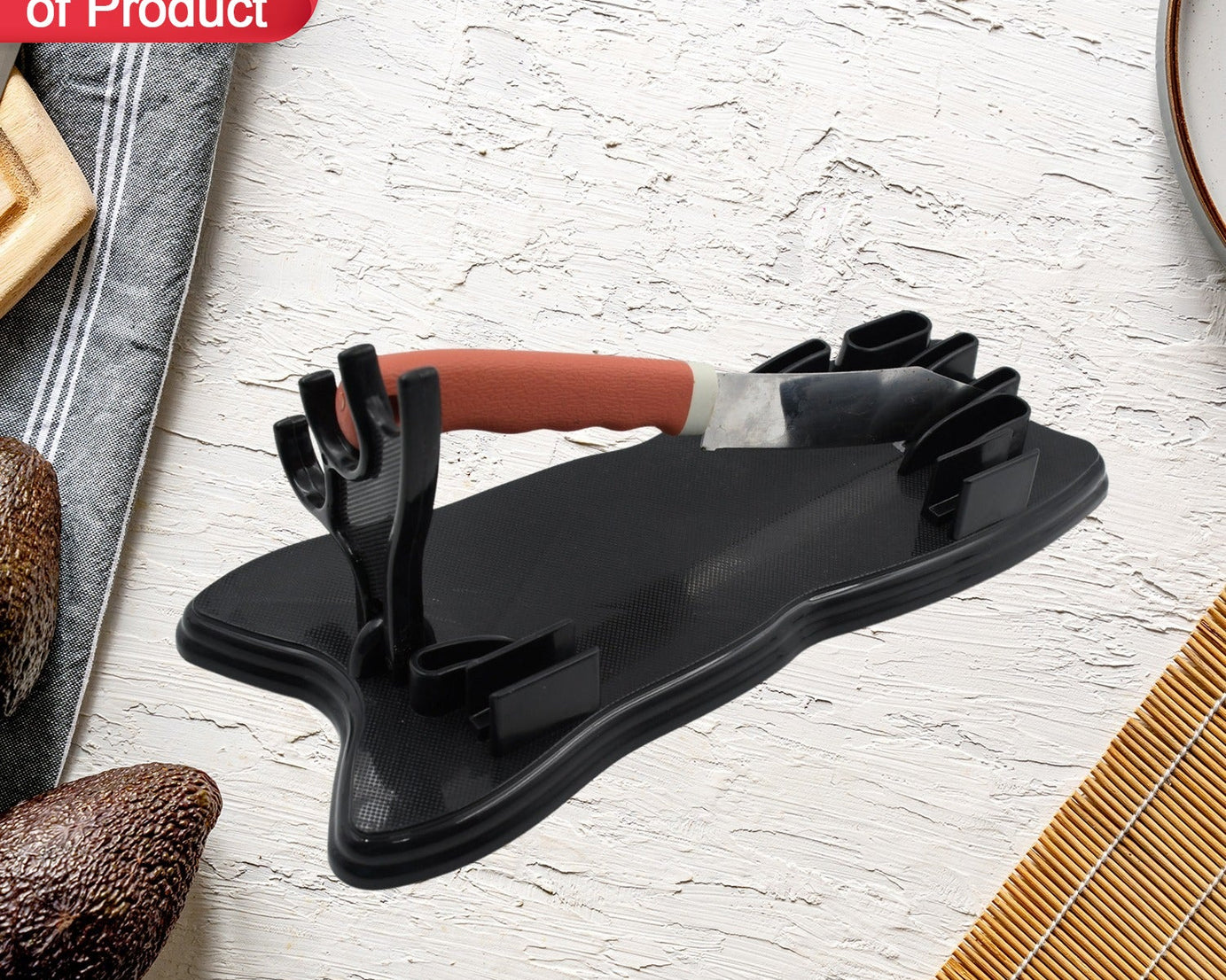 Plastic Kitchen Knife Drawer Organizer, Knife Stand Storage for your kitchen. Replace your knife block with a revolutionary product. Clear your counter top of clutter, and easily identify the desired knife (1pc)